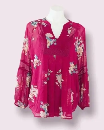 Sangria NEW JPR Blouse Lace Detail 2-Piece Top Size L New w/o Tag