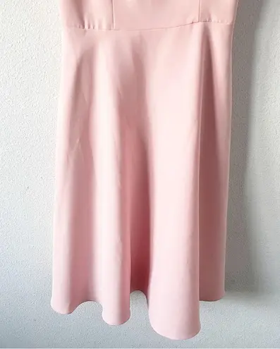 Gal Meets Glam Yvonne One Shoulder Bow Dress in Light Pink