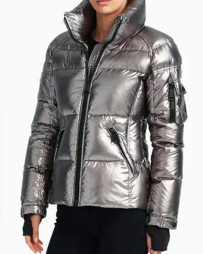 SAM. Freestyle Down Puffer Jacket in Gunmetal size Small (S)