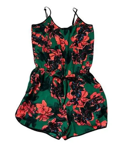 Vince Camuto Tank Short Romper Festival Boots Outdoors Green Red Black Size M