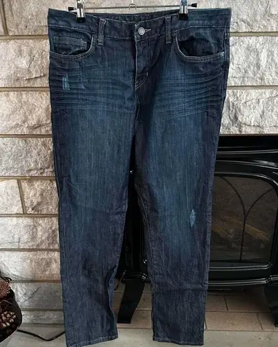 Calvin Klein Jeans Calvin Klein Slim Fit Jeans Destructed Denim Mid Rise Dark Wash Women's S 29/8