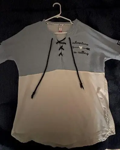 Adventure is calling sweater Blue Size XL - Image 1