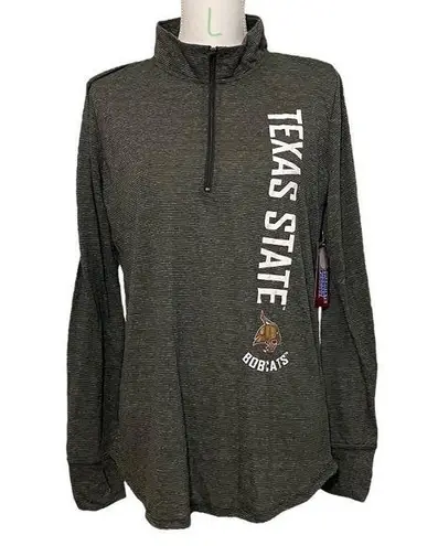 Creative Apparel NWT Texas State Bobcats Pullover Sweatshirt Top Long Sleeve Green University New