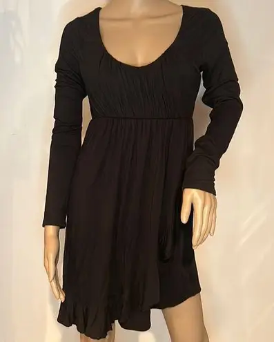 LA Made Black dress with ruffle detail size small