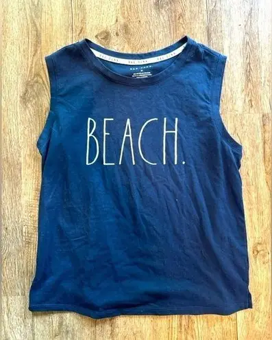 Rae Dunn  “Beach” Tank Top Women’s Size Medium