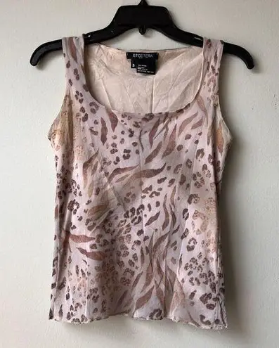 Etcetera  Women's Print Sleeveless Shirt Tank Top Size Small