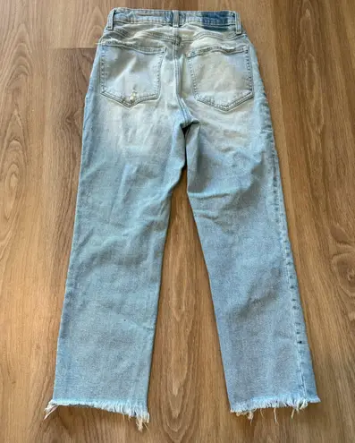 Abercrombie & Fitch Zoe Natural Rise Straight Leg Jeans