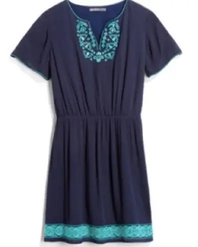 Stitch Fix Brixon Ivy Navy Blue Turquoise Short Sleeve Dress Size 2X