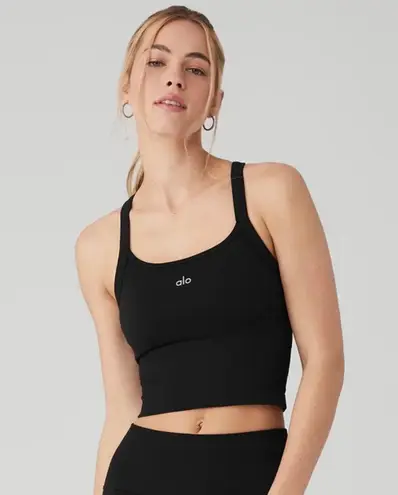 【alo】Seamless Ribbed Favorite Bra Tank Seamless Ribbed Favorite Bra Tank - White | ALO