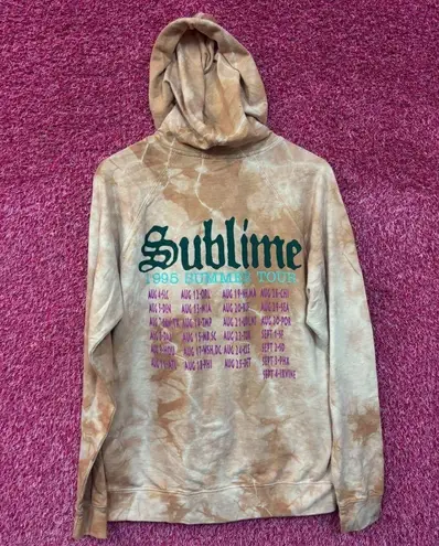 Sublime Sun 1995 Summer Tour Tie Dye Ska Rock Band Hoodie M