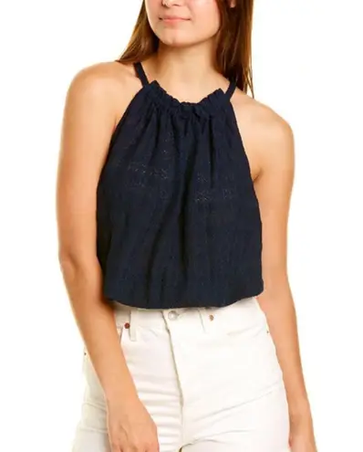 Ramy Brook Noah Navy Tank Top