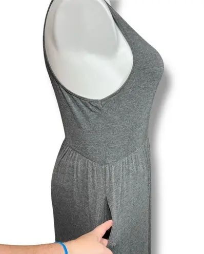 Annabelle Womens Maxi Dress Sleeveles Tank Top Elastic Waist Scoop Neck Gray 2XL Size 2X