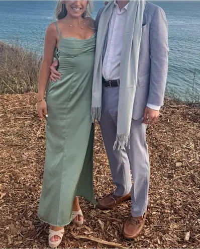 Azazie Barbie™ 1005 Matcha Mermaid Corset Stretch Satin Bridesmaid Dress