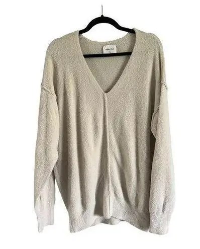 Wilfred  Free Alpaca Wool white oversized Vneck Sweater size Medium