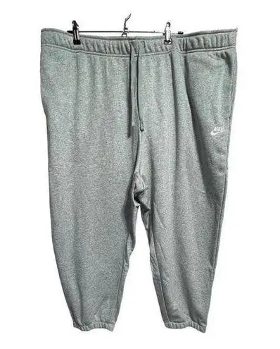 Nike  Womens Oversized Fit Mid Rise Sweatpants Joggers Gray Pockets Size 3X New