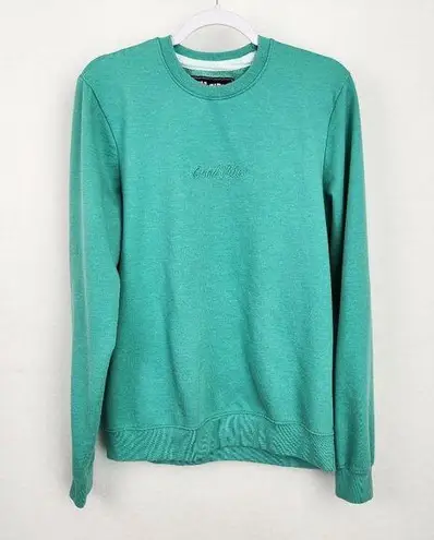 San Francisco Work Shirts Good Vibes Oversized Pullover Sweatshirt Size M Green Size M
