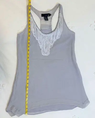 Isabel Lu Vintage Crepe Slip Mini Dress - Silver - M