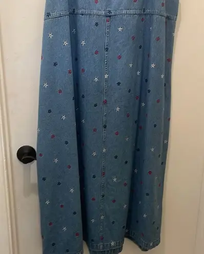 cj banks -  2001 vintage midi 4 of July Jean dress 18/20