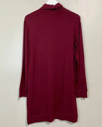 Another love Women’s Knit Tunic Turtleneck Long Sleeve Dress Maroon Sz Small NWT