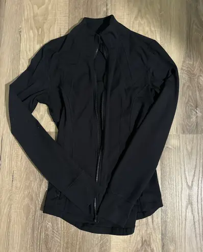 Black Zip Up Workout Jacket Size XS