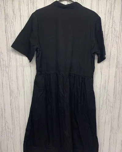 Everlane Womens Size 10  Black Shirt Dress EUC