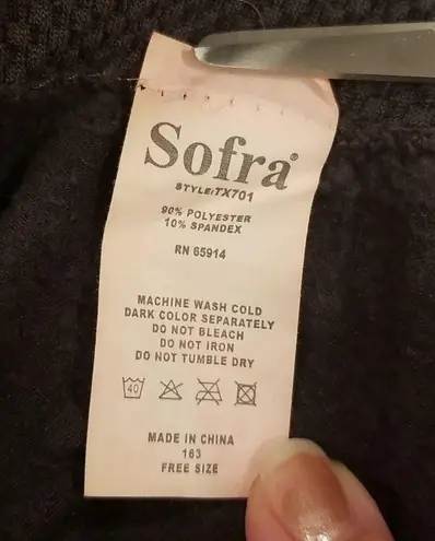 💕SOFRA💕 Fleece Lined High Rise Soft Leggings (2 Pairs) Brown & Charcoal Gray Size M