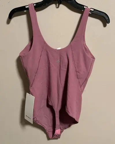 Lululemon NWT  Align Bodysuit Velvet Dust Pink- Size 2