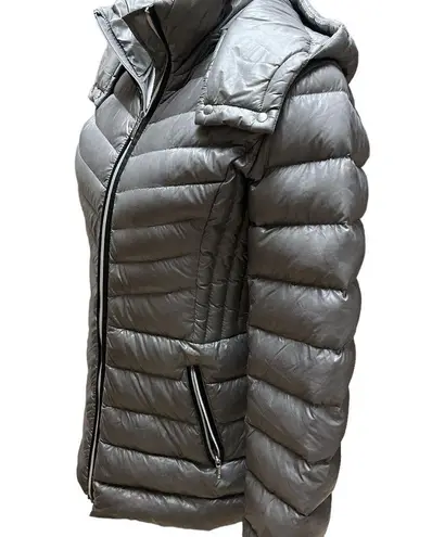 Cole Haan  Signature Puffer Jacket Womens XS Gray Quilted Down Coat