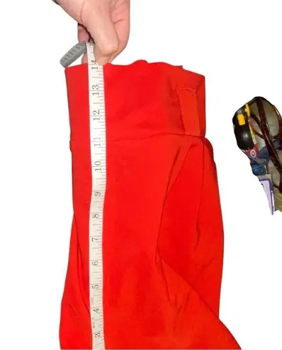 Grace Karin red paper bag dress pants w/ ties at the ankle