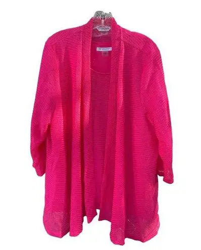 Allison Daley Women's Casual Set Cardigan & Tank Top Size 2X