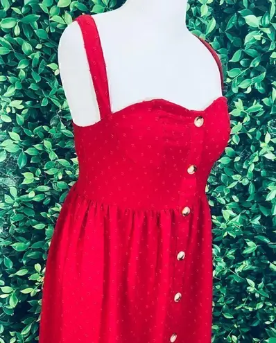 Red casual cute holidays dress plus size 0XL Red