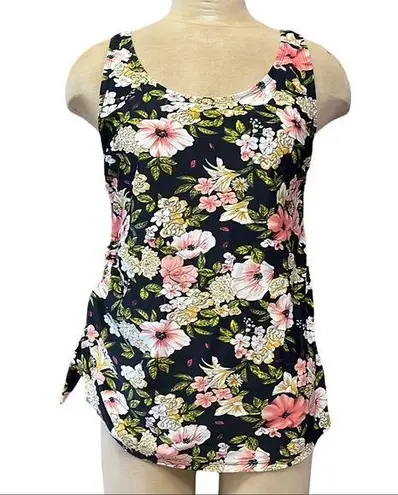 Shore Shapes Swimsuit Sarong Front Floral One Piece Slimming Blousy 10 Pink