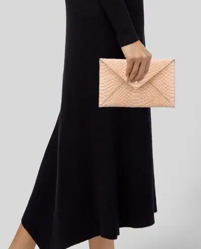 Loeffler Randall Python Embossed Envelope Clutch