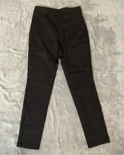 Max edition Dark Gray Grey Plaid Business Casual Work Office Pants Size Small