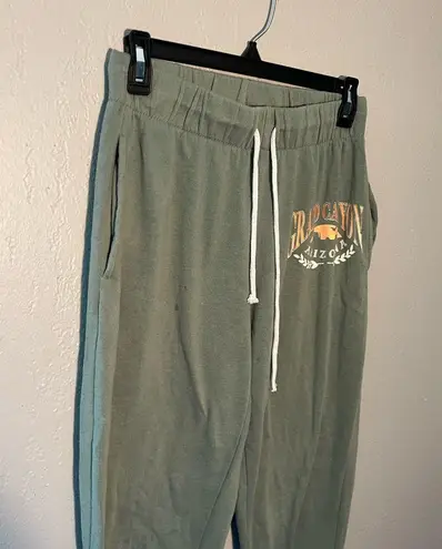 Zoe & Liv Green Track Pants with Elastic Waistband Grand Canyon Arizona SZ S
