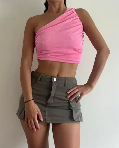 Pink Shiny Going Out Top Small