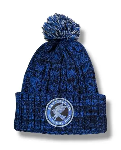 Harry Potter Ravenclaw Pom Beanie Hat Unisex One Size Blue Winter Knit