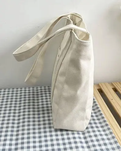 Boutique Canvas Tote Bag White