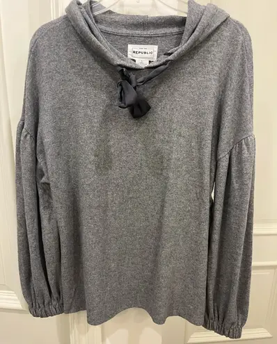FOR THE REPUBLIC  NWT gray women’s hoodie- Size Large - Image 1