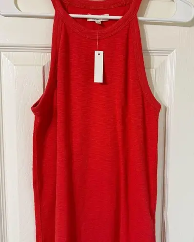NWT Women’s Madewell high neck ribbed tank M Red Size M