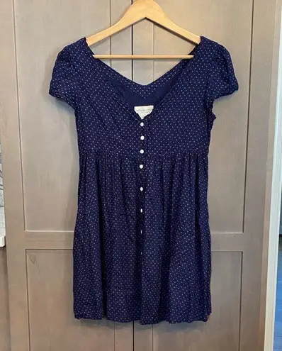 Denim & Supply Ralph Lauren Navy and Red Star Pattern Dress Blue