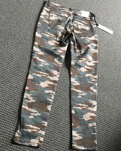 James Jeans Camo Twiggy Ankle Mid Rise Skinny Size 26 Dark Admiral