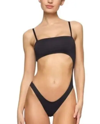 SKIMS STRAPLESS MONOKINI IN ONYX BLACK SIZE 2X NWT