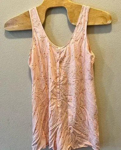 Abound  Womens Romper Pink XL Adult RomperFloral‎ Sleeveless Utility