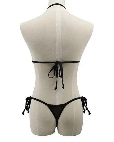 Women Tow Piece Swimsuit High Cut Backless Bikini