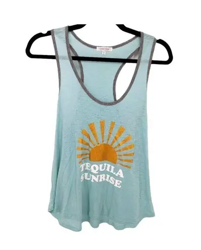 P.J. Salvage  Women's Tequila Sunrise Racerback Teal Tank Top Size XL NWT