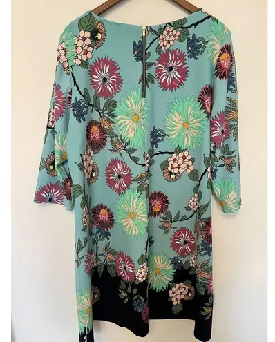 Gabby Skye Floral Print Long Sleeve Shift Women's Size 18 Dress