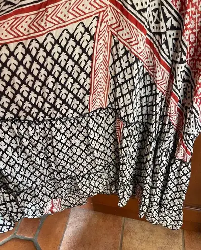 Karma Highway block Aztec print halter maxi dress O/S Black Size undefined