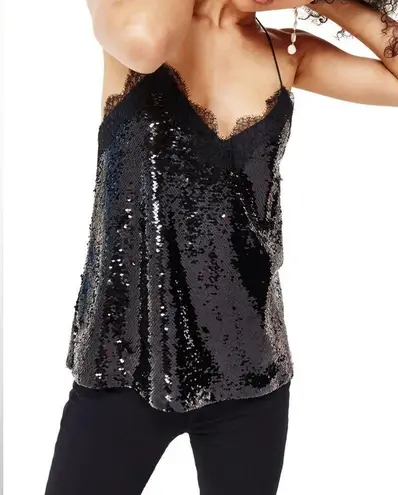 Cami NYC  The Racer Sequin Camisole With Lace Trim