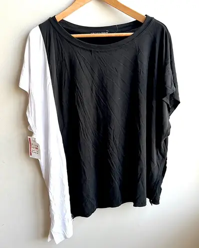 NWT NORDSTROM Woman’s Harlowe & Graham black & white sz M oversized XS Retro
